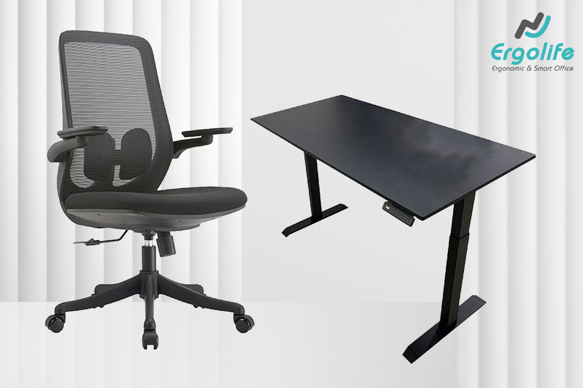 Setup góc làm việc công thái học chỉ từ 7 triệu đồng